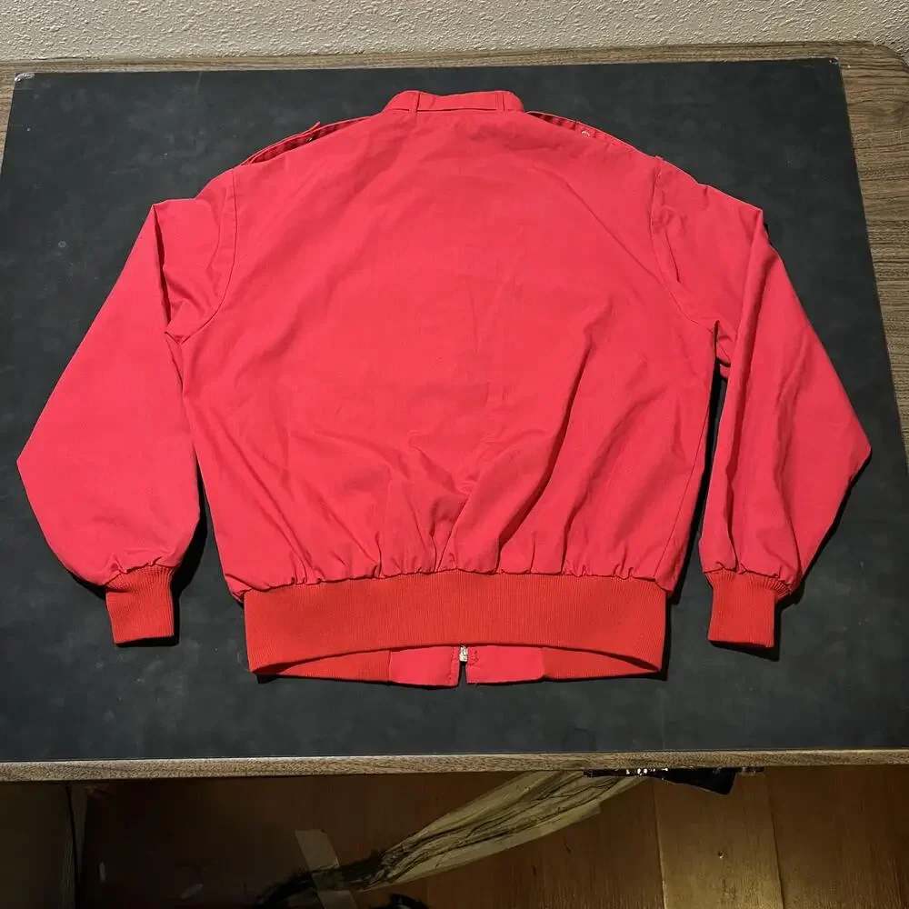 King Louis Vintage Bomber Jacket Cafe Racer 70s Buffalo Plaid Harrington USA